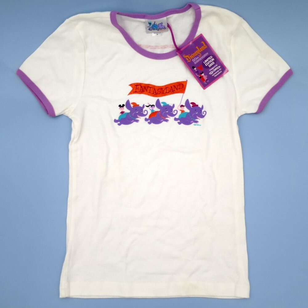 NWT RARE Disneyland SHAG 50th Anniversary Fantasyland Limited Ringer T-shirt M